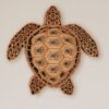Brown Mesmerizing Turtle Wooden Wall Art