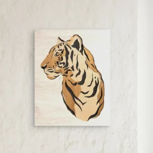 Magnificent Bengal Tiger Wooden Wall Art