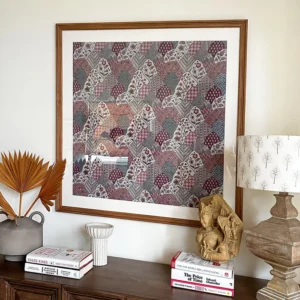"Mountain of Craft" – Intricate Embroidered Wall Art for Nature Lovers