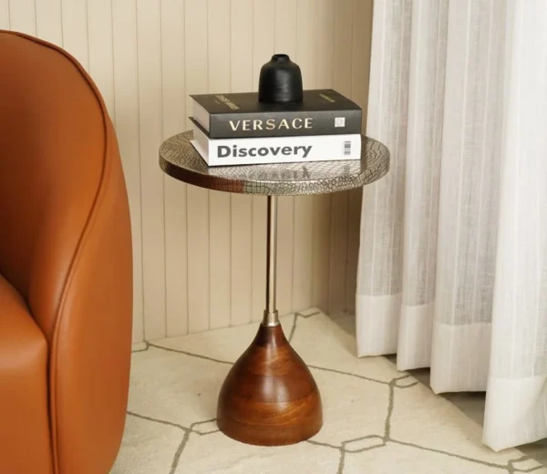 Viotto Croc Pattern Side End Table