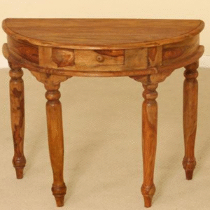 Solid Wood Half Round Console Table