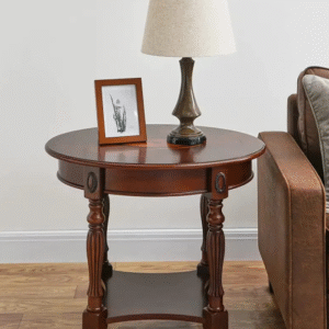 Hughley Solid Wood Side Table, end table Luxurious design
