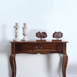 Solid Sheesham Wood Console Table – Classic Vintage Design