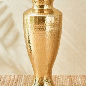 Elegant Handcrafted Hammered Brass Vase – Luxe Home Accent