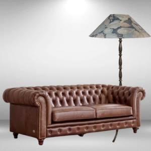 Chesterfield Leather Sofa – Timeless Living Room Elegance