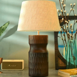 Carved Crust Solid Night Table Lamp
