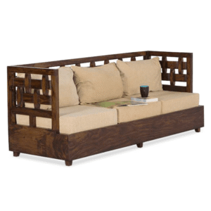 Classic 3-Seater New Kuber Sofa with Solid Wood Frame